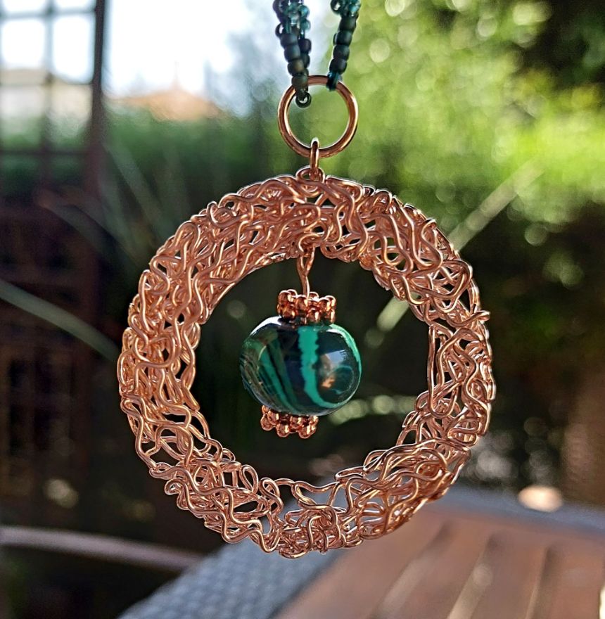 náhrdelník Energie v malachitu